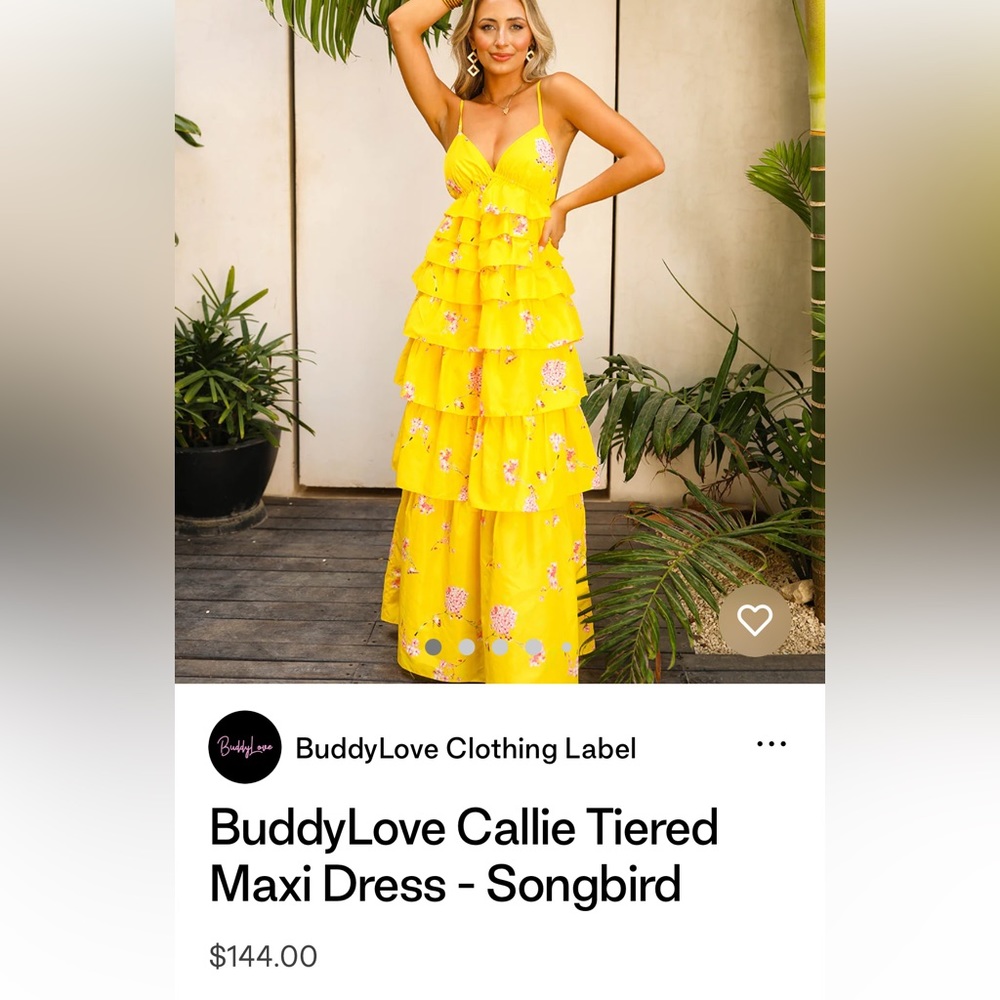 Buddylove Callie Tiered Maxi Dress - Songbird